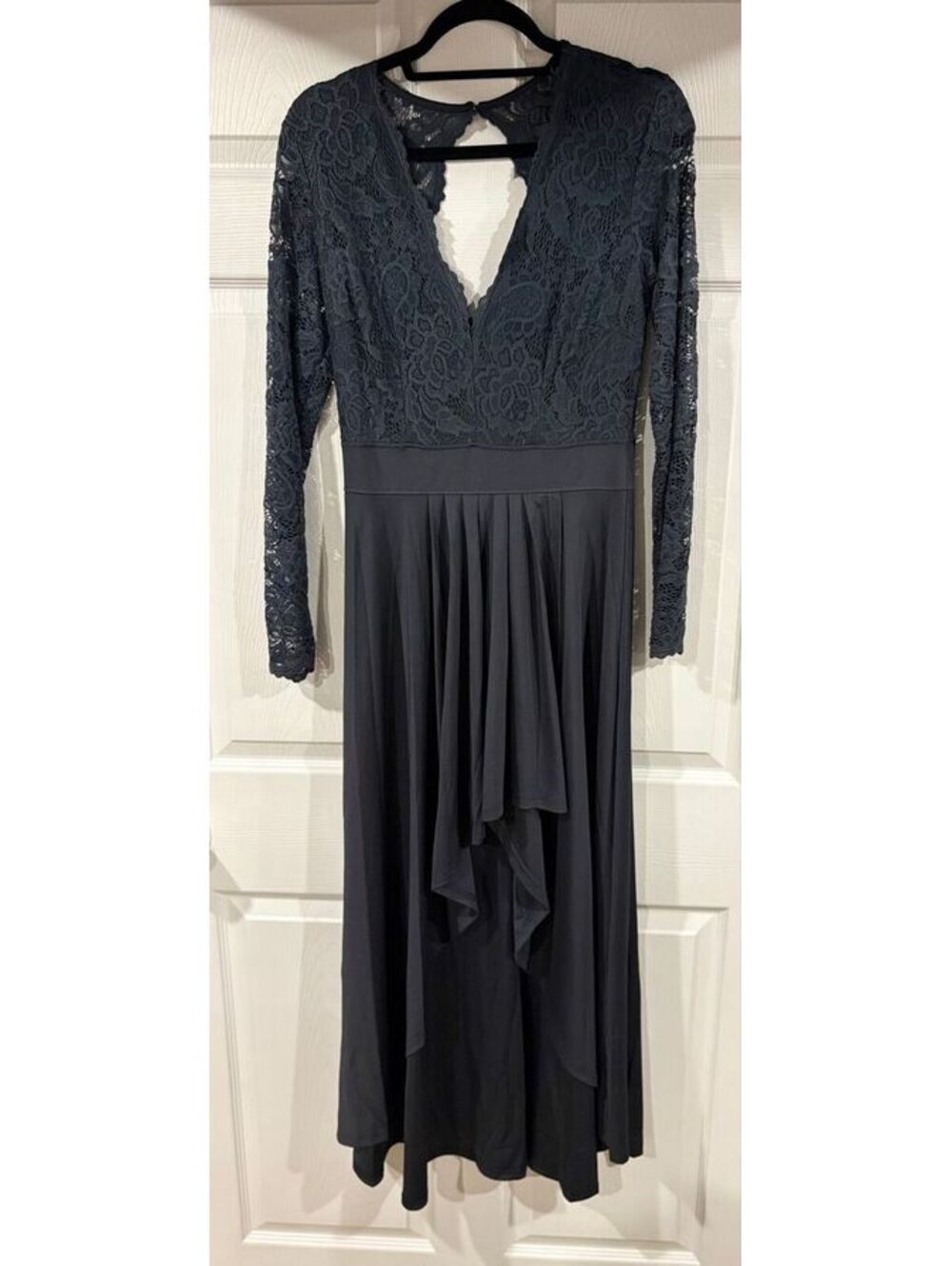 #218 NEW Blue Lace high low dress